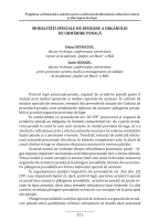 Modalități speciale de sesizare a organului de urmărire penală